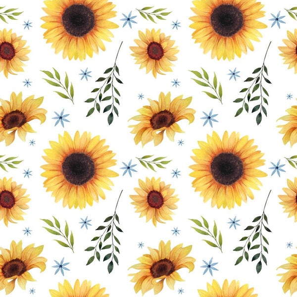 Summer Sunflowers Fabric - ineedfabric.com