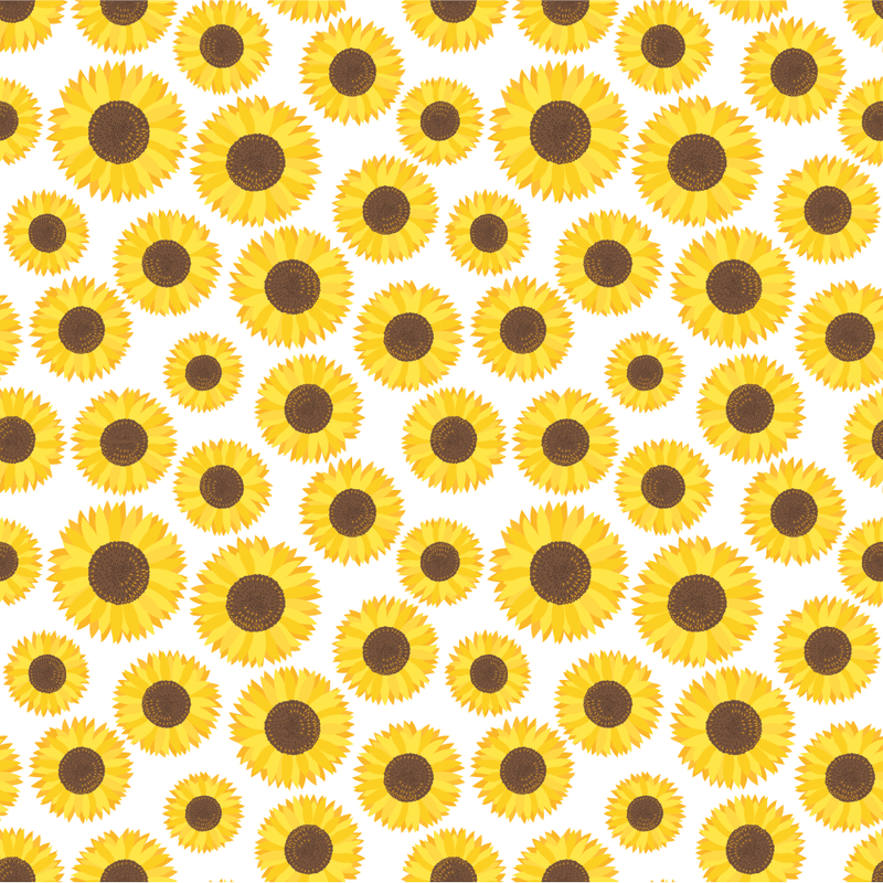 Sunflowers and Bees Allover Fabric - ineedfabric.com