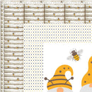 Sunflowers and Bees Bee Kind Gnomes Wall Hanging/Lap Quilt Kit - 42" x 42" - ineedfabric.com