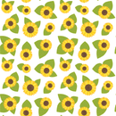 Sunflowers and Bees Flowers and Leaves Fabric - ineedfabric.com