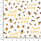 Sunflowers and Bees Font Fabric - ineedfabric.com