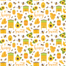 Sunflowers and Bees Main Fabric - ineedfabric.com