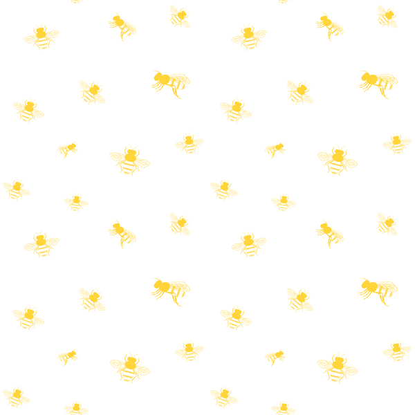 Sunflowers and Bees Outlined Fabric - ineedfabric.com