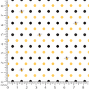 Sunflowers and Bees Polka Dots Fabric - ineedfabric.com
