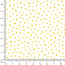 Sunflowers and Bees Seeds Fabric - White - ineedfabric.com