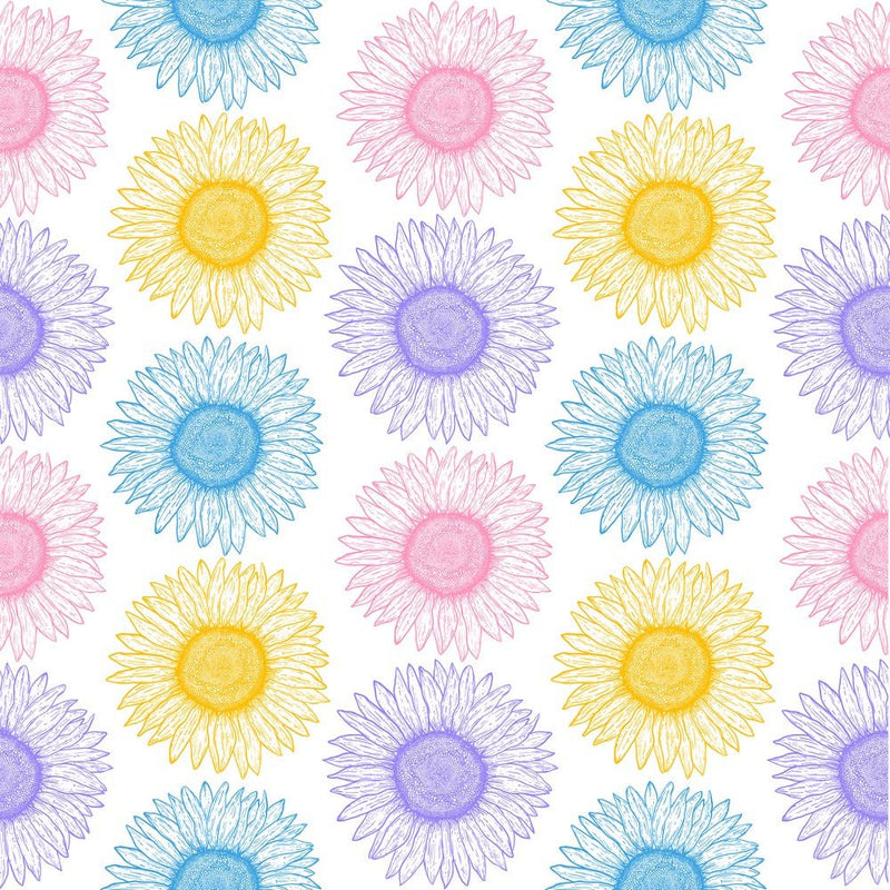 Sunflowers Fabric - Multi - ineedfabric.com