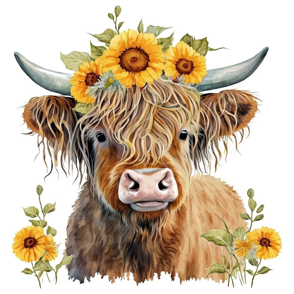 Sunflowers & Highland Cows – ineedfabric.com