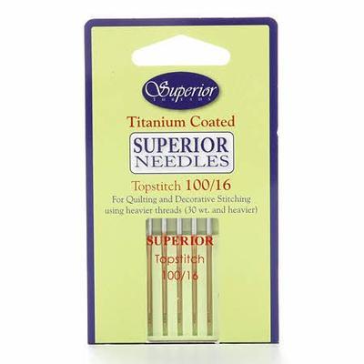 Superior Topstitch Machine Needle - 5pk - 100/16 - ineedfabric.com