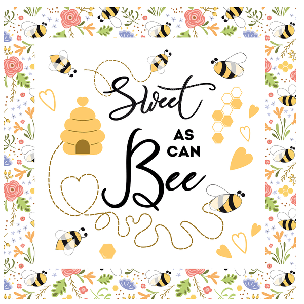 Sweet As Can Bee Pillow Fabric Panels - ineedfabric.com