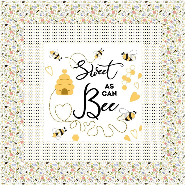 Sweet As Can Bee Wall Hanging/Lap Quilt Kit - 42" x 42" - ineedfabric.com