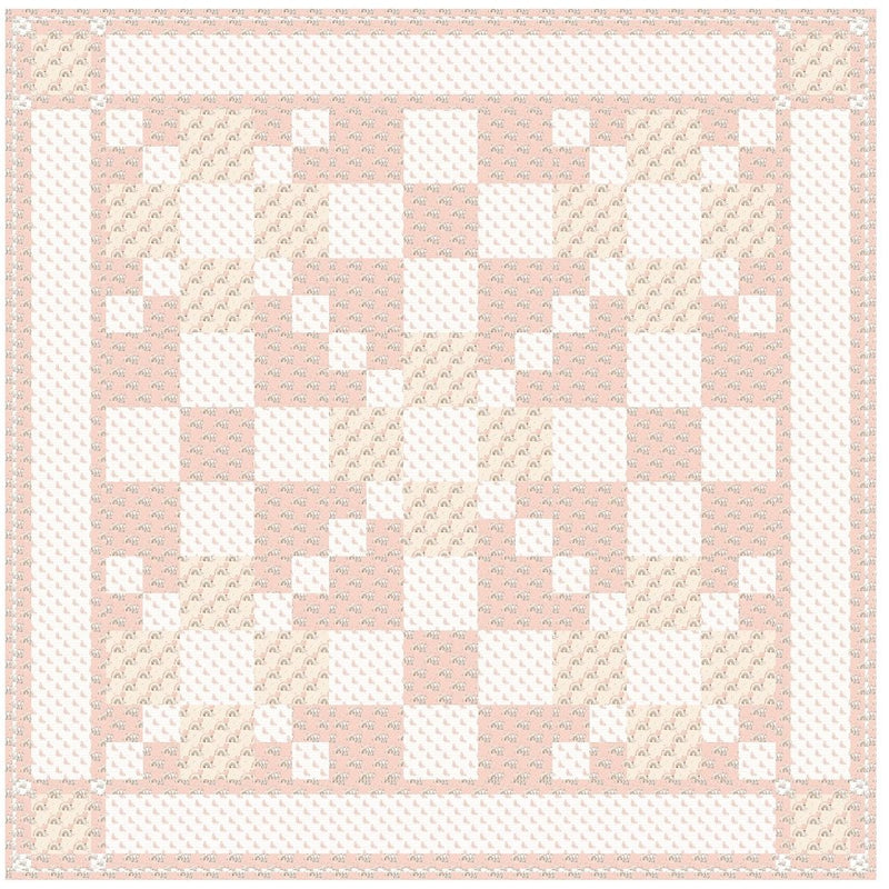 Sweet Baby Elephant Quilt Kit - 58 1/2" x 58 1/2" - ineedfabric.com