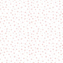 Sweet Christmas Gnomes Pink Stars Fabric - White - ineedfabric.com