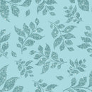 Sweet Dragonfly Blue Leaves Fabric - ineedfabric.com