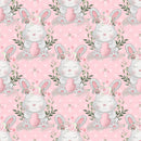 Sweet Easter Bunny Fabric - Pink - ineedfabric.com
