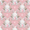 Sweet Easter Bunny on Plaid Fabric - Pink - ineedfabric.com