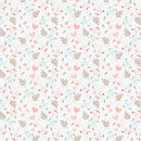 Sweet Floral Valentine Fabric - ineedfabric.com