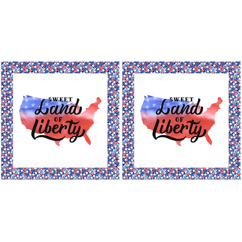 Sweet Land of Liberty Pillow Panel - ineedfabric.com