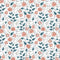 Sweet Like Roses Fabric - White - ineedfabric.com