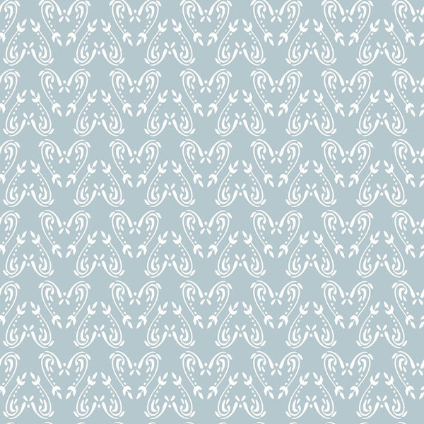 Sweet Like Roses Pattern Fabric - Blue - ineedfabric.com