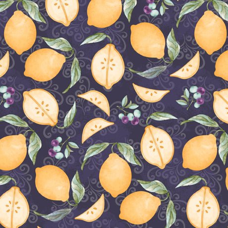 Sweet Tea Lemons Fabric - ineedfabric.com