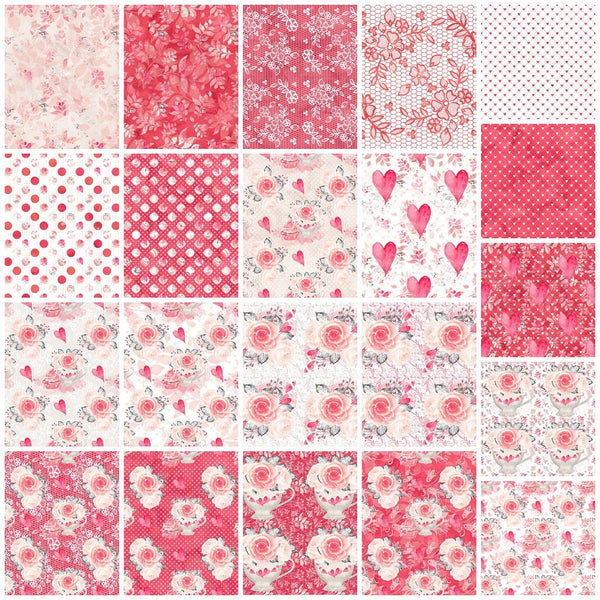 Sweet Valentine Fabric Collection - 1/2 Yard Bundle - ineedfabric.com