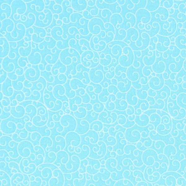 Swirls Fabric - Blue Radiance - ineedfabric.com