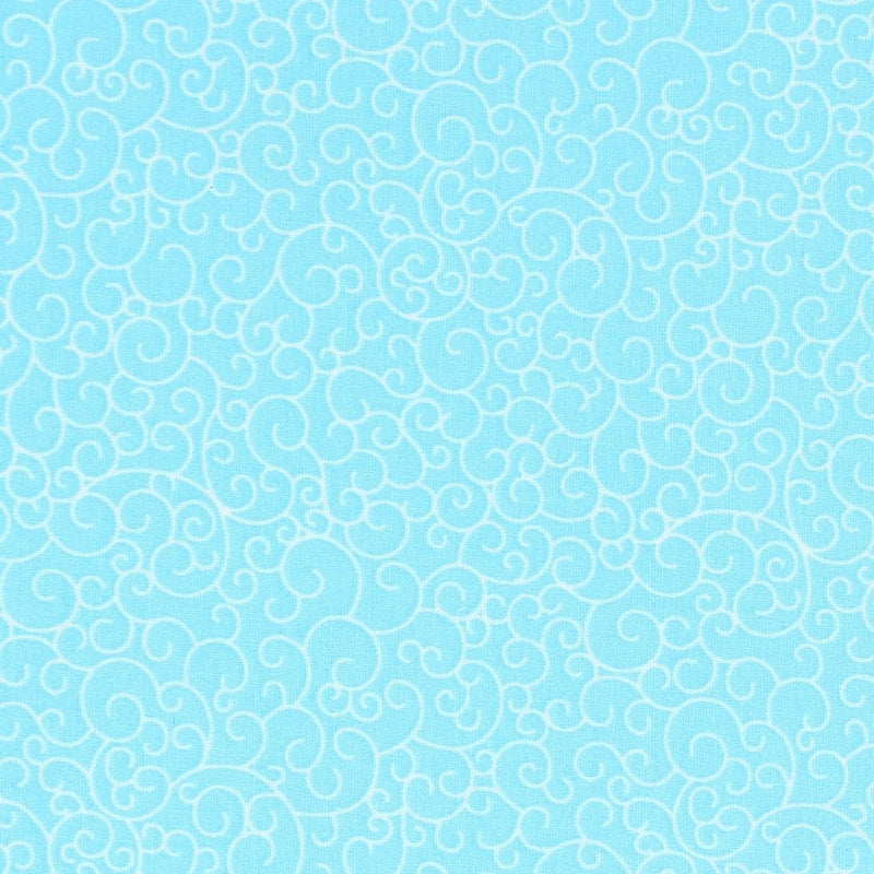 Swirls Fabric - Blue Radiance - ineedfabric.com