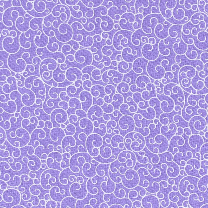 Swirls Fabric - Lilac - ineedfabric.com