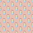 Tea Time Cup Set Fabric - Pink - ineedfabric.com