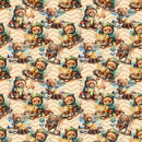 Teddy Bears Camping Fabric - ineedfabric.com