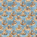 Teddy Bears & Row Boats 2 Fabric - ineedfabric.com