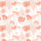Terracotta Tropical Flowers Fabric - ineedfabric.com