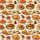 Thanksgiving Meal 10 Fabric - ineedfabric.com