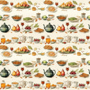 Thanksgiving Meal 6 Fabric - ineedfabric.com