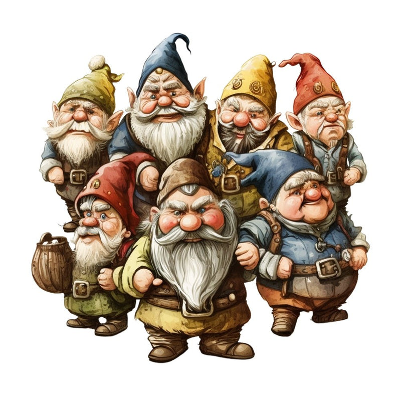 The 7 Dwarfs 4 Fabric Panel - ineedfabric.com