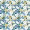The Bees Knees Floral Fabric - Blue - ineedfabric.com