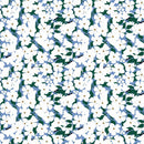 The Bees Knees White Flowers Fabric - Blue - ineedfabric.com