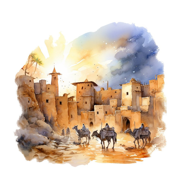 The City of Bethlehem 3 Fabric Panel - ineedfabric.com