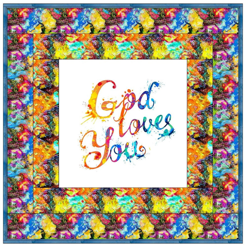 The Color of God's Love Wall Hanging 42" x 42" - ineedfabric.com