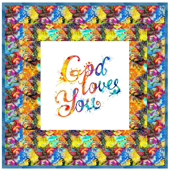The Color of God's Love Wall Hanging 42" x 42" - ineedfabric.com