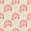 The Cutest Little Farm Barn Fabric - Brown - ineedfabric.com