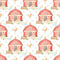The Cutest Little Farm Barn Fabric - White - ineedfabric.com