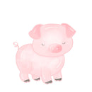 The Cutest Little Farm Pig Fabric Panel - ineedfabric.com