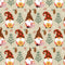 The Gift Of Giving Gnome Fabric - Tan - ineedfabric.com