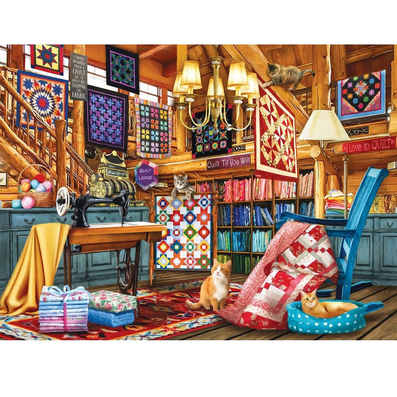 The Quilt Lodge - 1000pc - ineedfabric.com