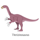 Therizinosaurus Dinosaur Fabric Panel - ineedfabric.com