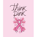 Think Pink Breast Cancer Fabric Panel - ineedfabric.com
