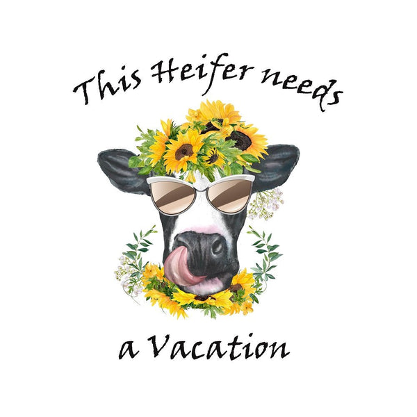 This Heifer Needs a Vacation Fabric Panel - ineedfabric.com