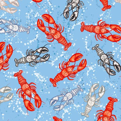 This & That Lobsters Fabric - ineedfabric.com