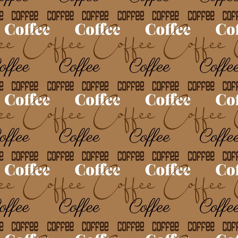 Three Times The Coffee Fabric - Brown - ineedfabric.com